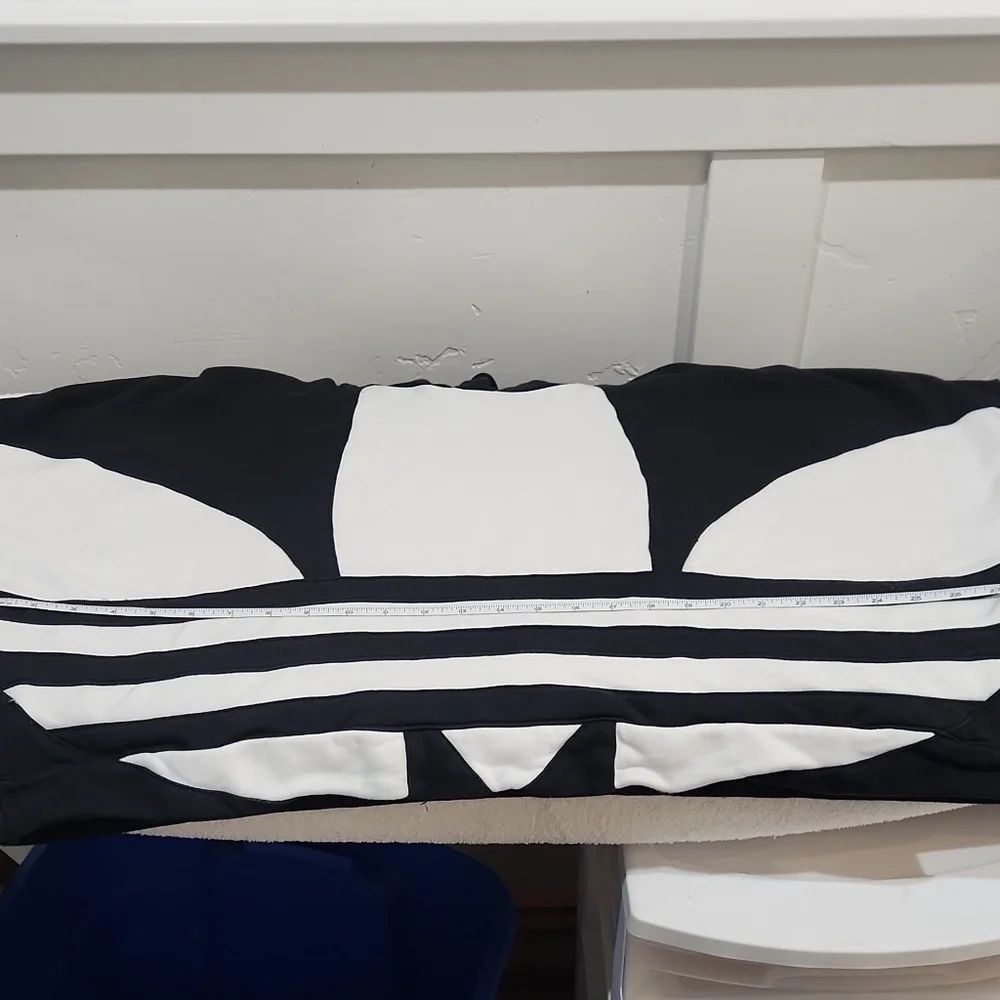 adidas Black and White Women's Hoodie Sweater - Picture 7 of 8